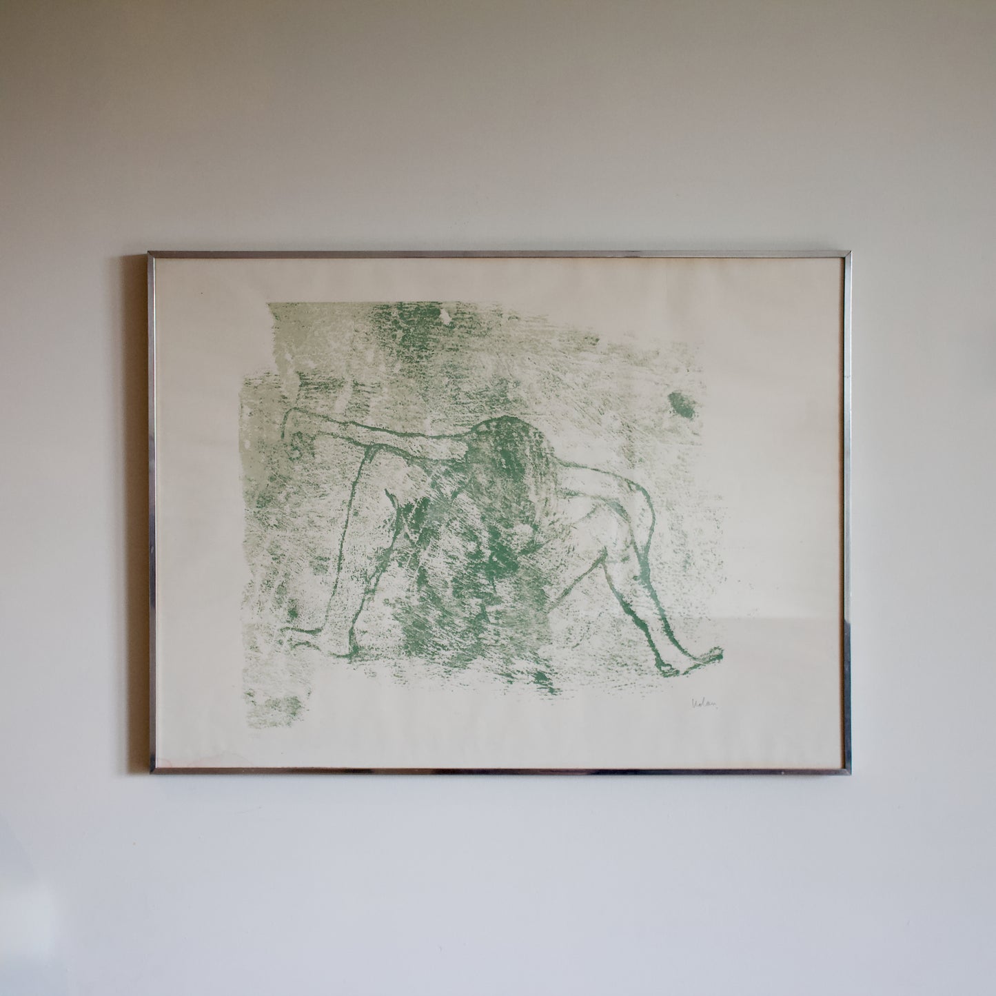 Rare Vintage Sidney Nolan (1917-1992) Screenprint 'Woman' Signed and Framed, Very Limited Edition 1960s