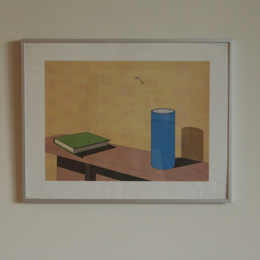 Vintage Original Screen Print by Jeffery Edwards (1945-) Titled 'Plagiarism' (1983)