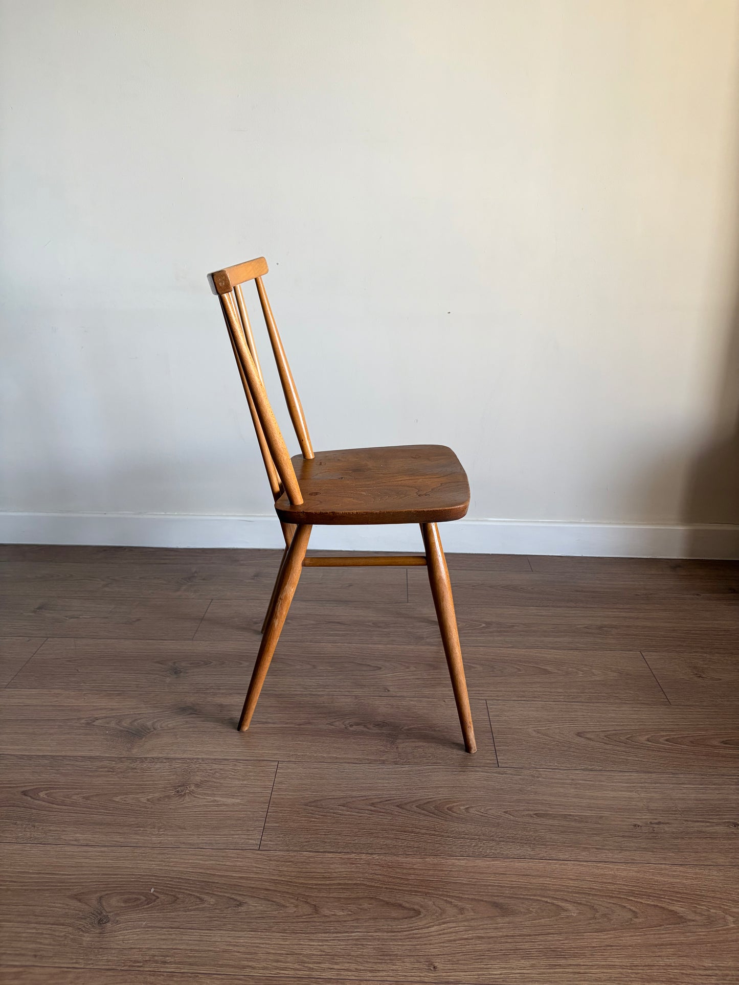 Two Ercol 391 Dining Chairs Mid-Century Modern Refurbished - Very Good Condition