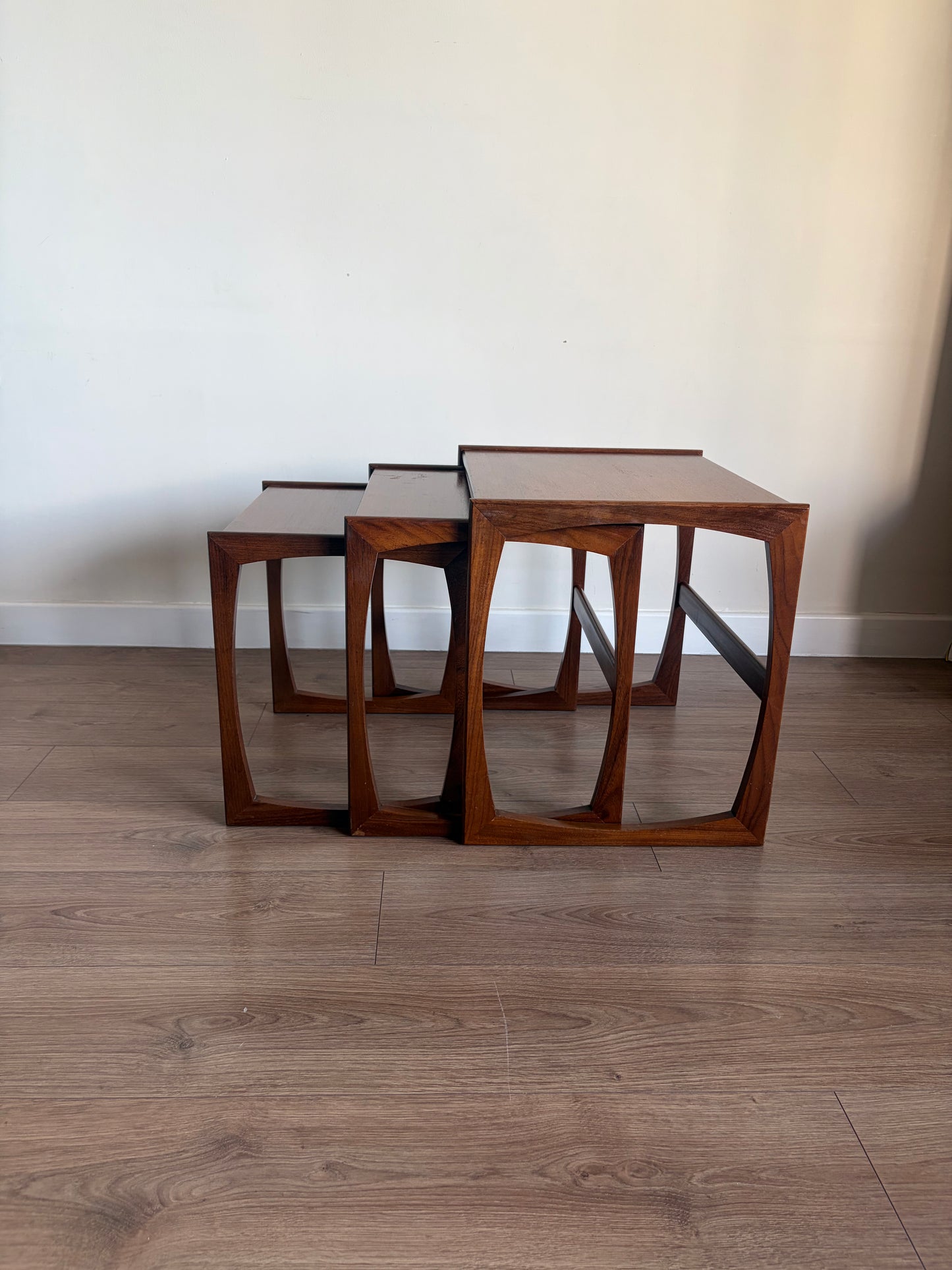 G-Plan Quadrille Teak Nest of Tables – Mid-Century Modern Refurbished Very Good Condition