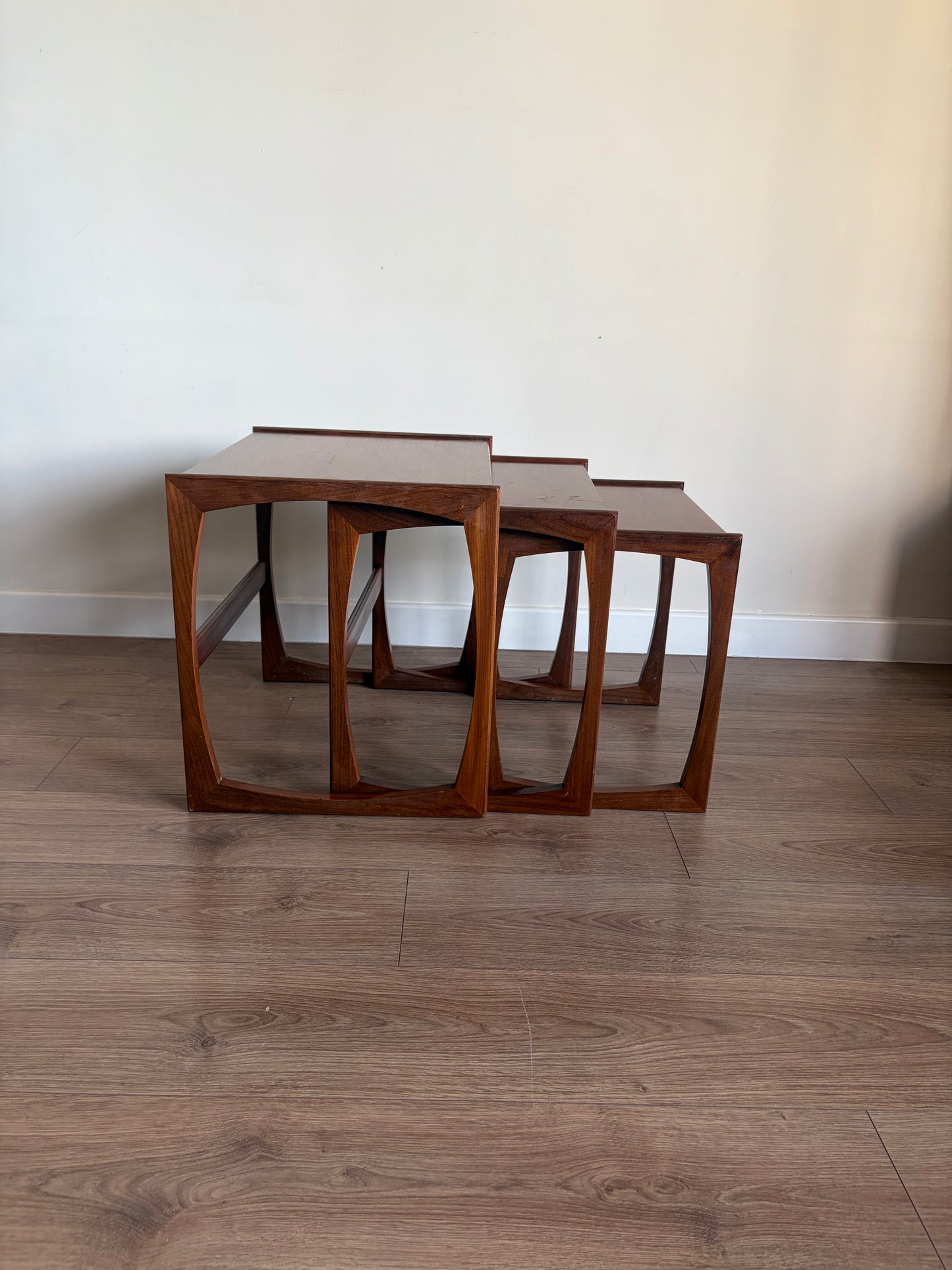 G-Plan Quadrille Teak Nest of Tables – Mid-Century Modern Refurbished Very Good Condition