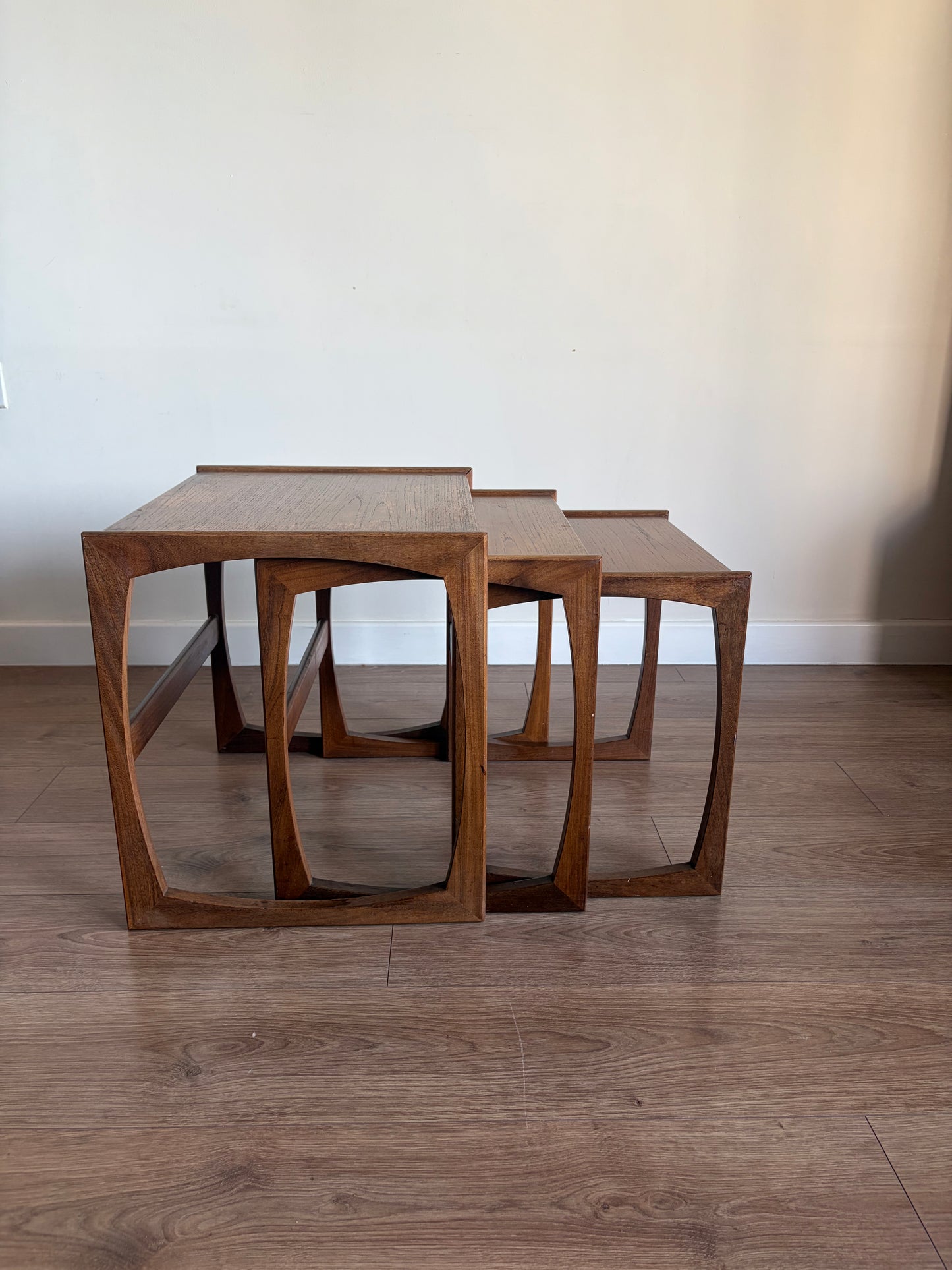 G-Plan Quadrille Teak Nest of Tables – Mid-Century Modern Refurbished Good Condition