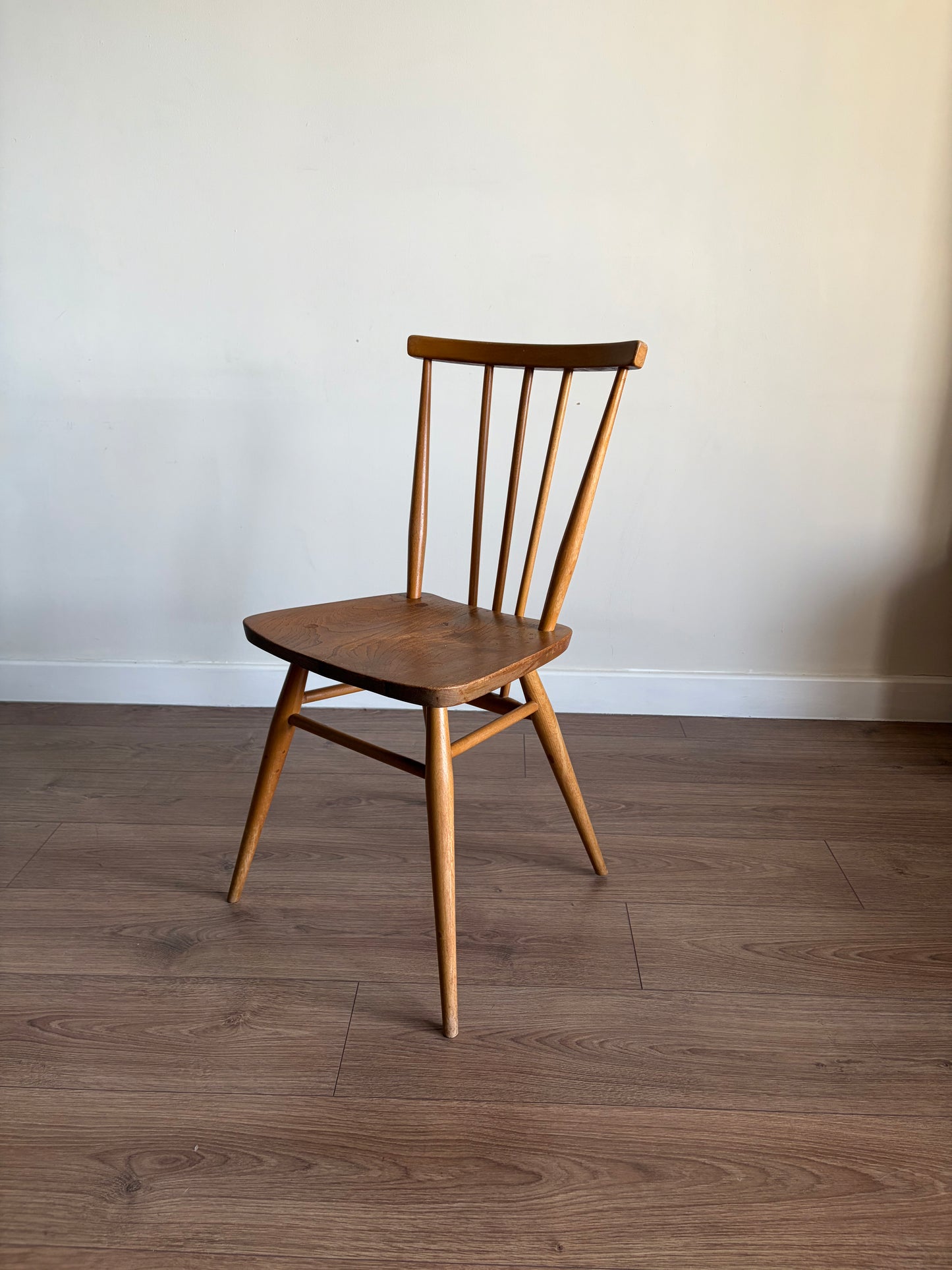 Two Ercol 391 Dining Chairs Mid-Century Modern Refurbished - Very Good Condition