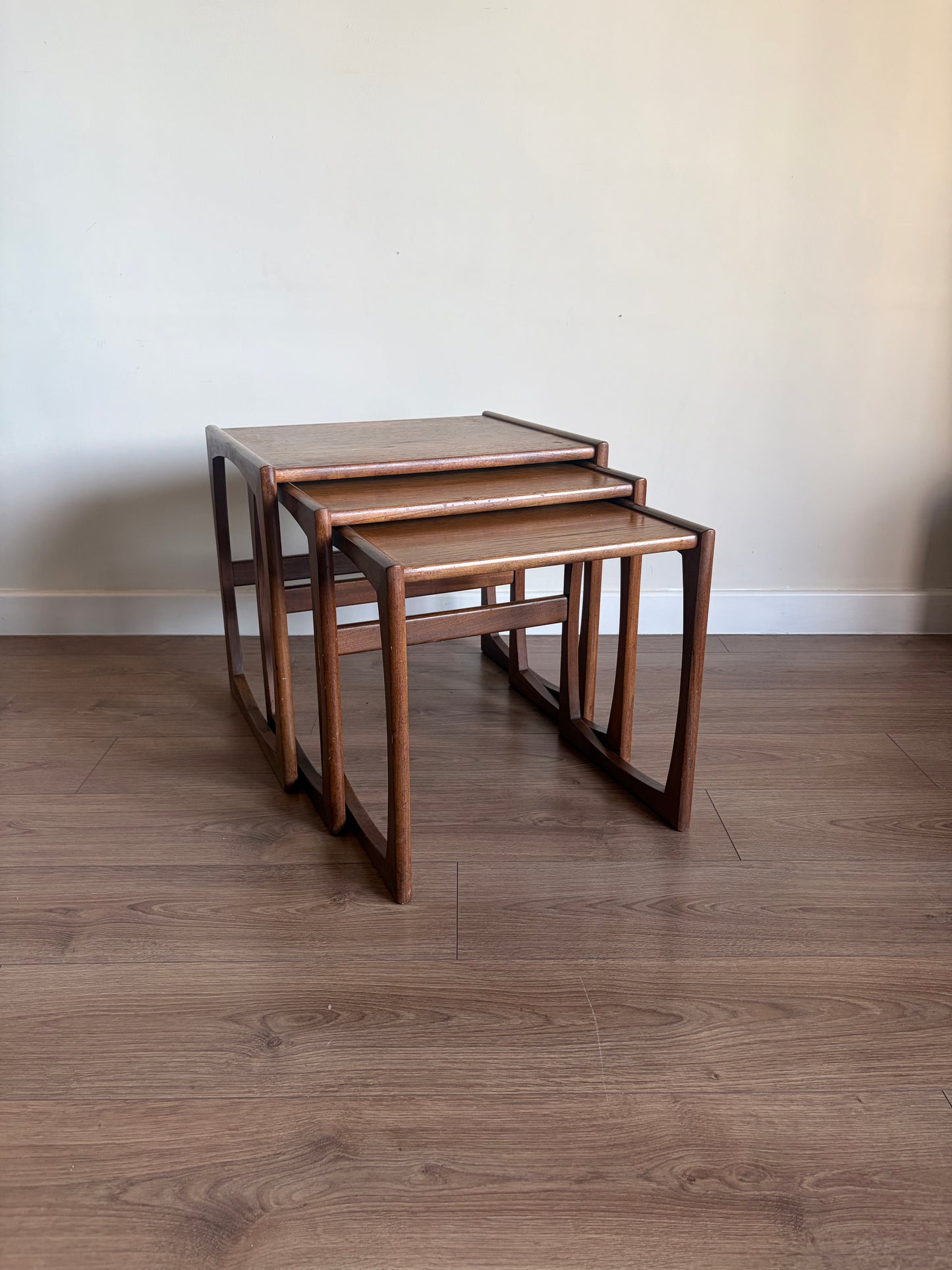 G-Plan Quadrille Teak Nest of Tables – Mid-Century Modern Refurbished Good Condition