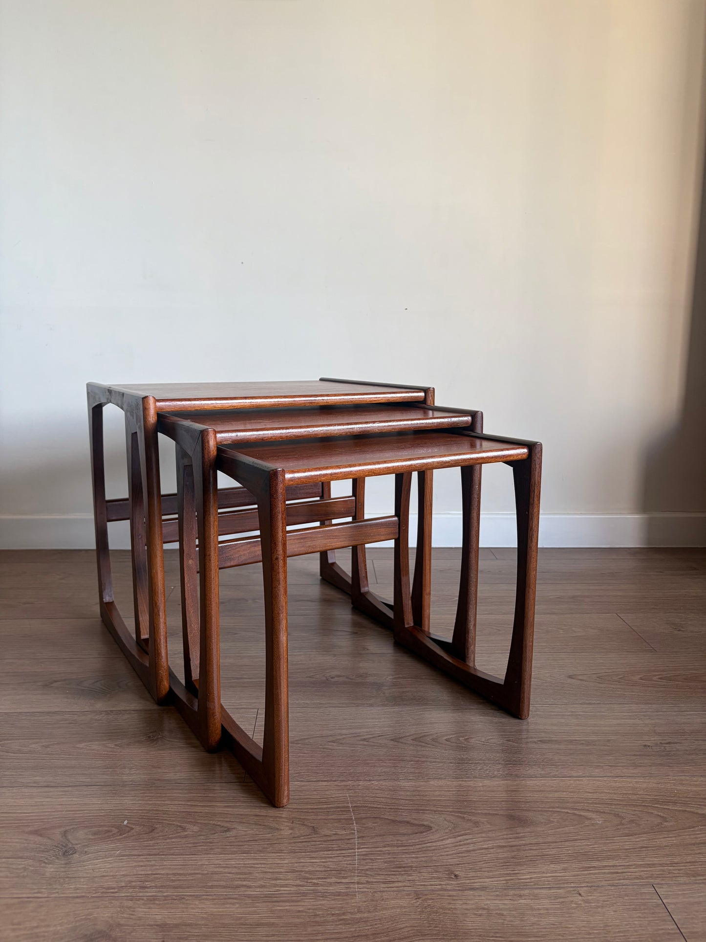 G-Plan Quadrille Teak Nest of Tables – Mid-Century Modern Refurbished Very Good Condition