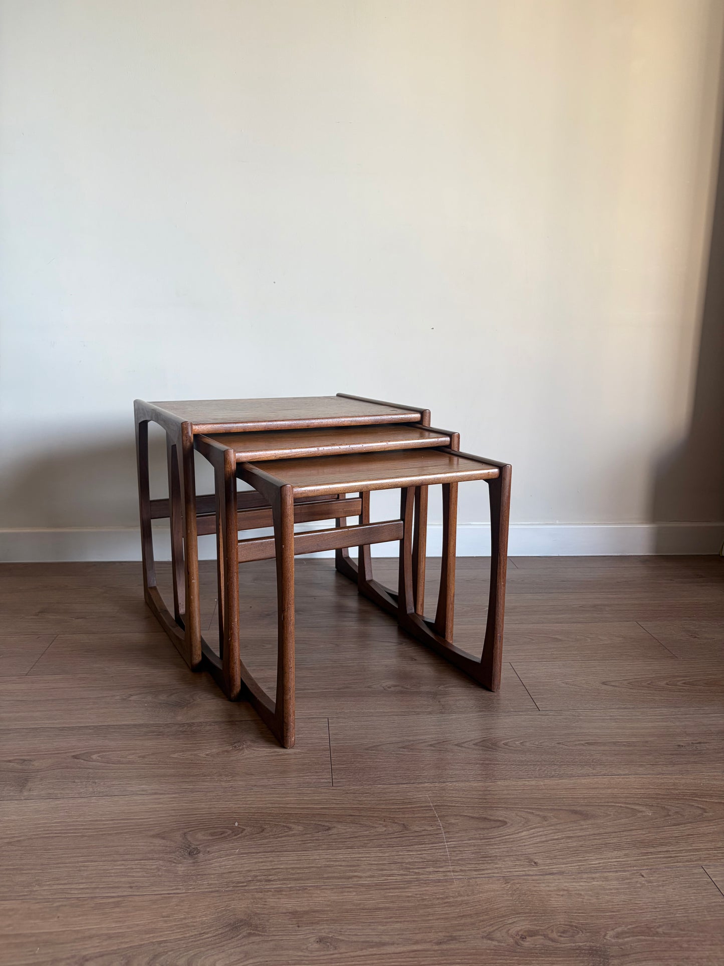 G-Plan Quadrille Teak Nest of Tables – Mid-Century Modern Refurbished Good Condition