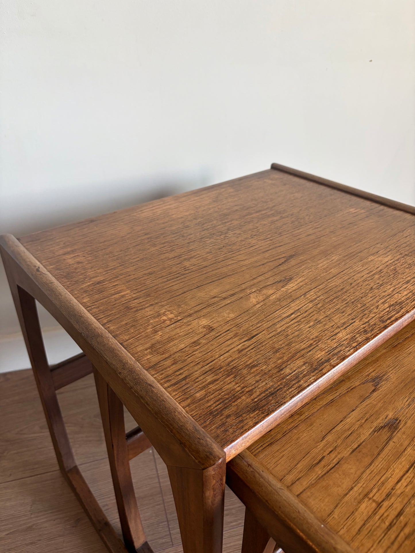 G-Plan Quadrille Teak Nest of Tables – Mid-Century Modern Refurbished Good Condition
