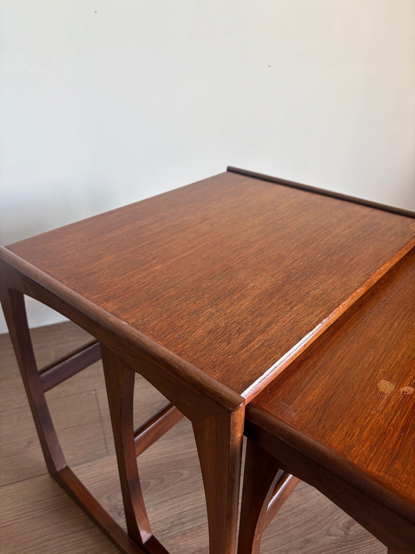 G-Plan Quadrille Teak Nest of Tables – Mid-Century Modern Refurbished Very Good Condition