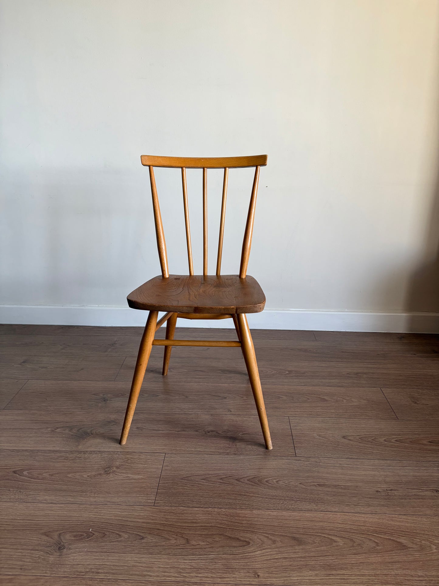 Two Ercol 391 Dining Chairs Mid-Century Modern Refurbished - Very Good Condition