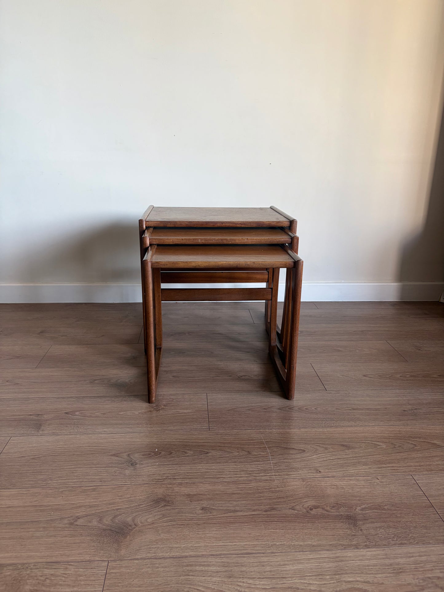G-Plan Quadrille Teak Nest of Tables – Mid-Century Modern Refurbished Good Condition