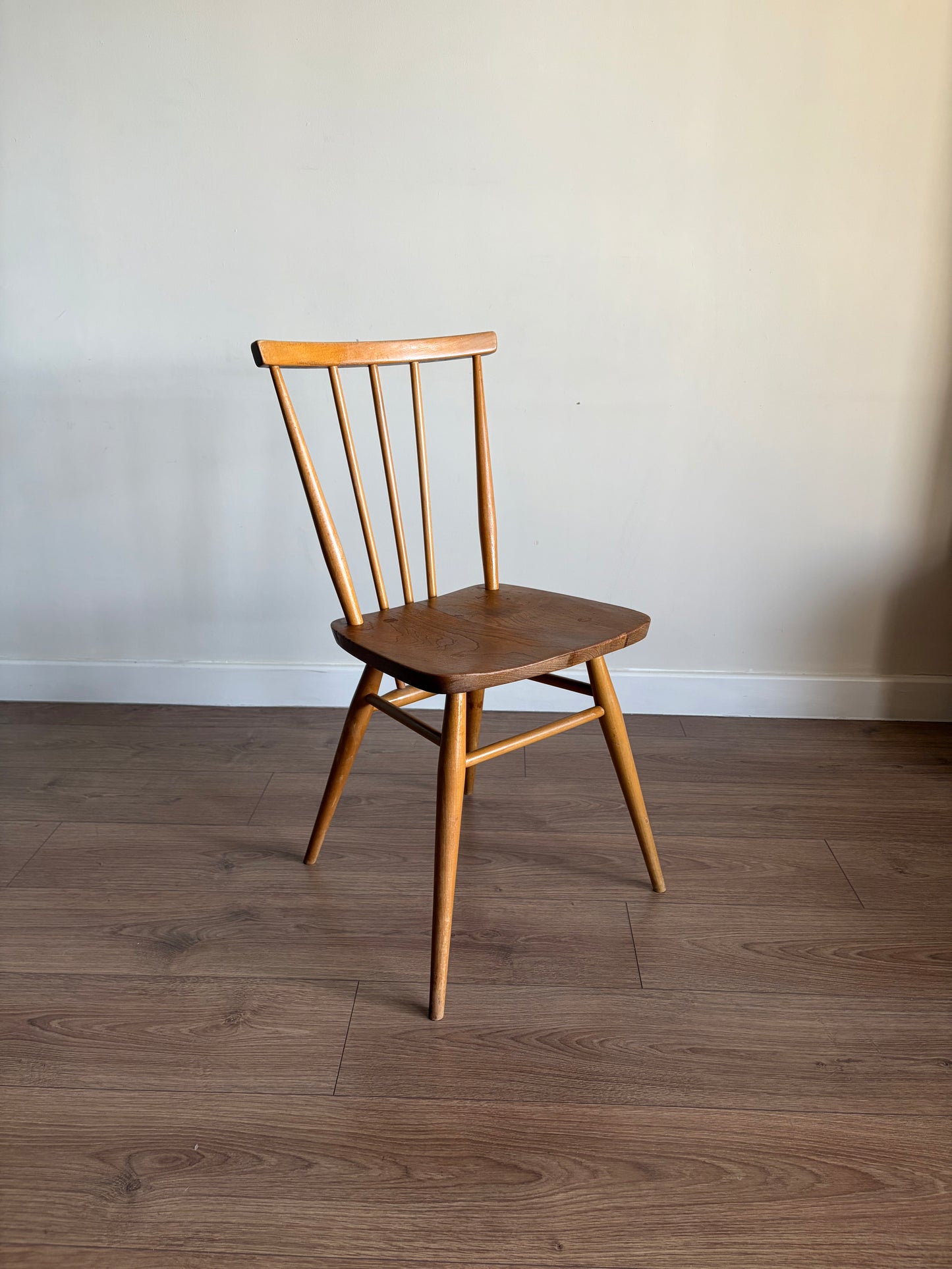 Two Ercol 391 Dining Chairs Mid-Century Modern Refurbished - Very Good Condition