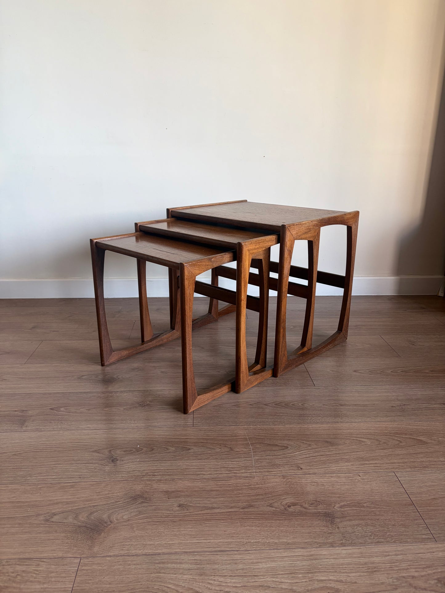 G-Plan Quadrille Teak Nest of Tables – Mid-Century Modern Refurbished Good Condition