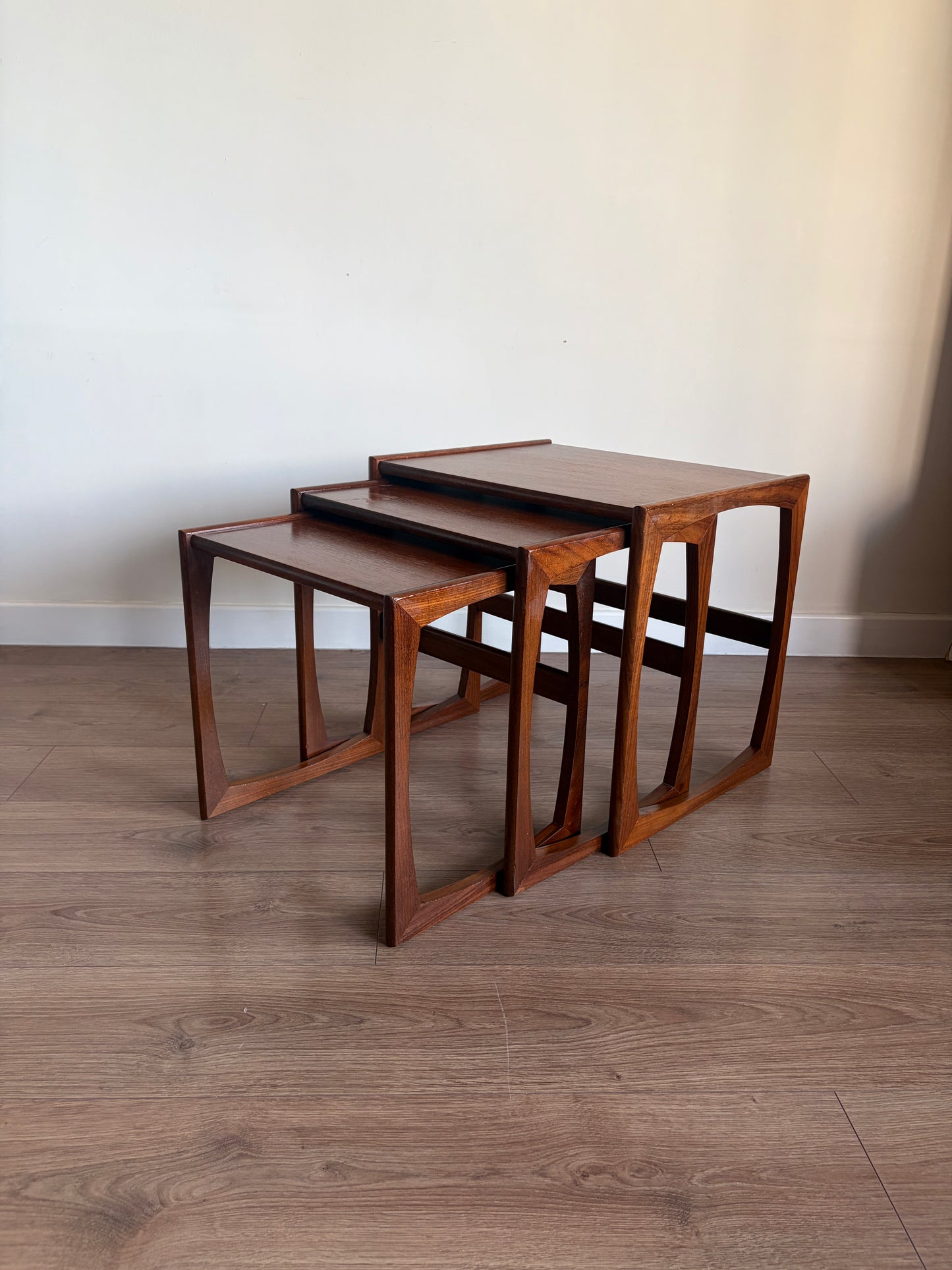 G-Plan Quadrille Teak Nest of Tables – Mid-Century Modern Refurbished Very Good Condition