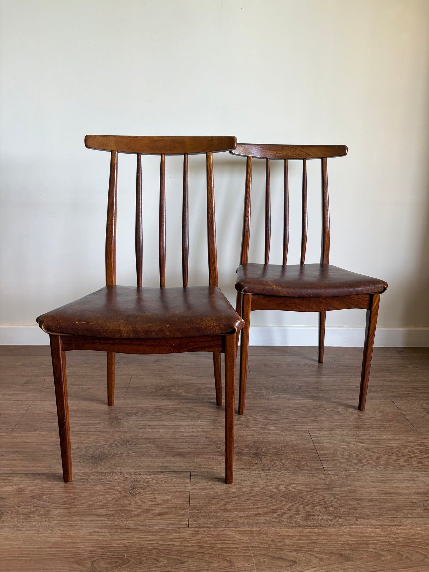 Three Teak Dining Chairs by John Herbert for A. Younger Mid-Century Modern Refurbished - Excellent Condition