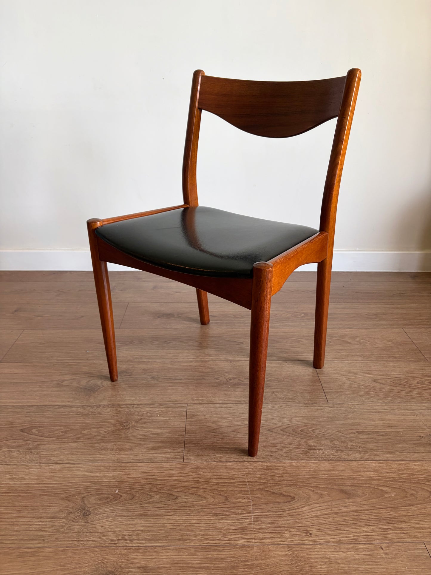 Four Danish Teak Dining Chairs for SL Møbler Mid-Century Modern Refurbished - Excellent Condition