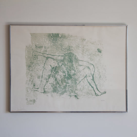 Rare Vintage Sidney Nolan (1917-1992) Screenprint 'Woman' Signed and Framed, Very Limited Edition 1960s
