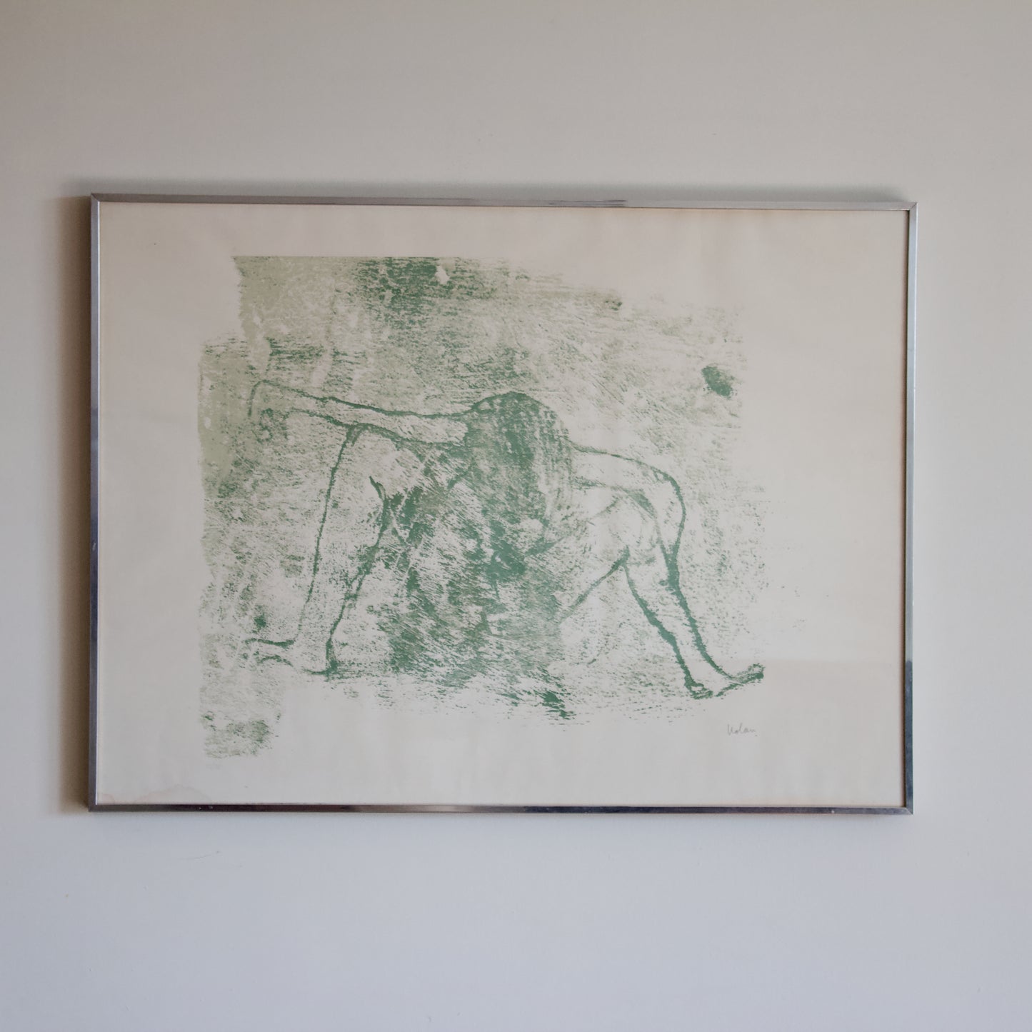 Rare Vintage Sidney Nolan (1917-1992) Screenprint 'Woman' Signed and Framed, Very Limited Edition 1960s