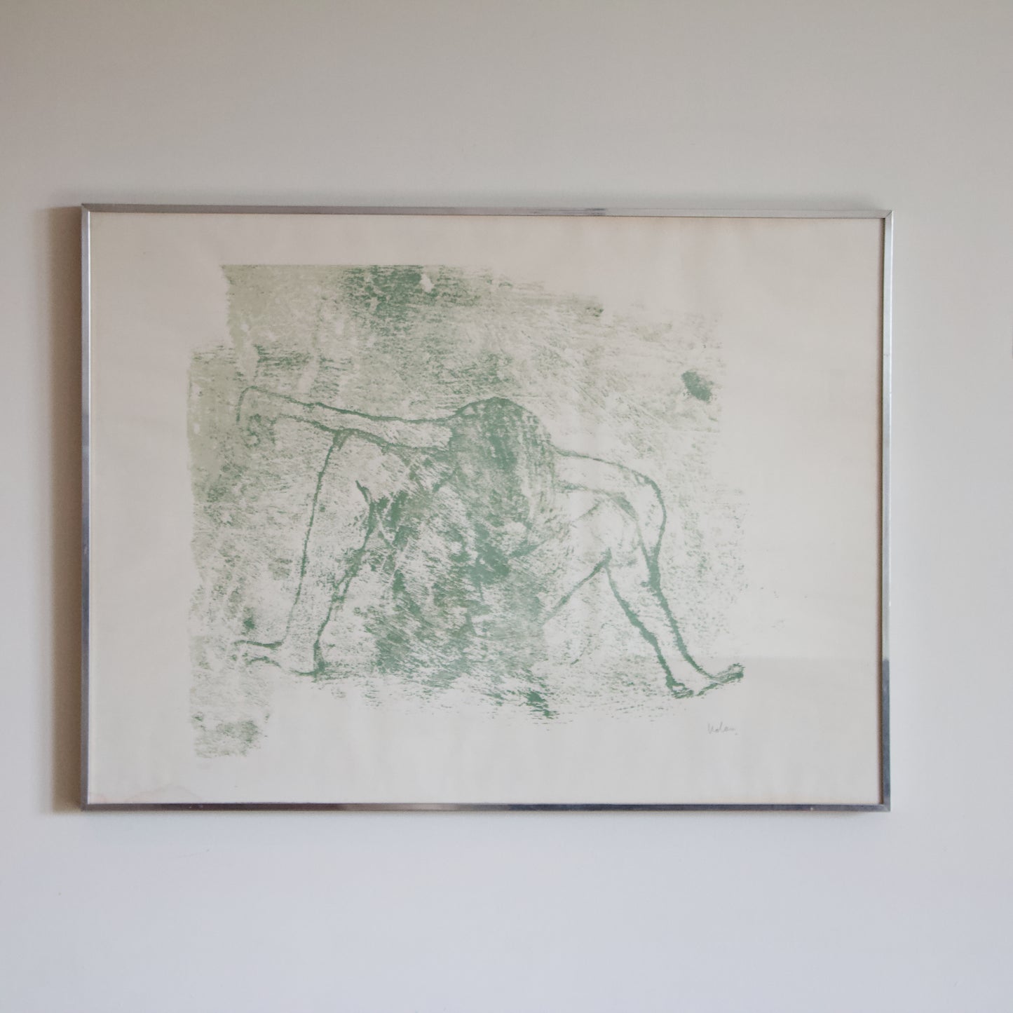 Rare Vintage Sidney Nolan (1917-1992) Screenprint 'Woman' Signed and Framed, Very Limited Edition 1960s