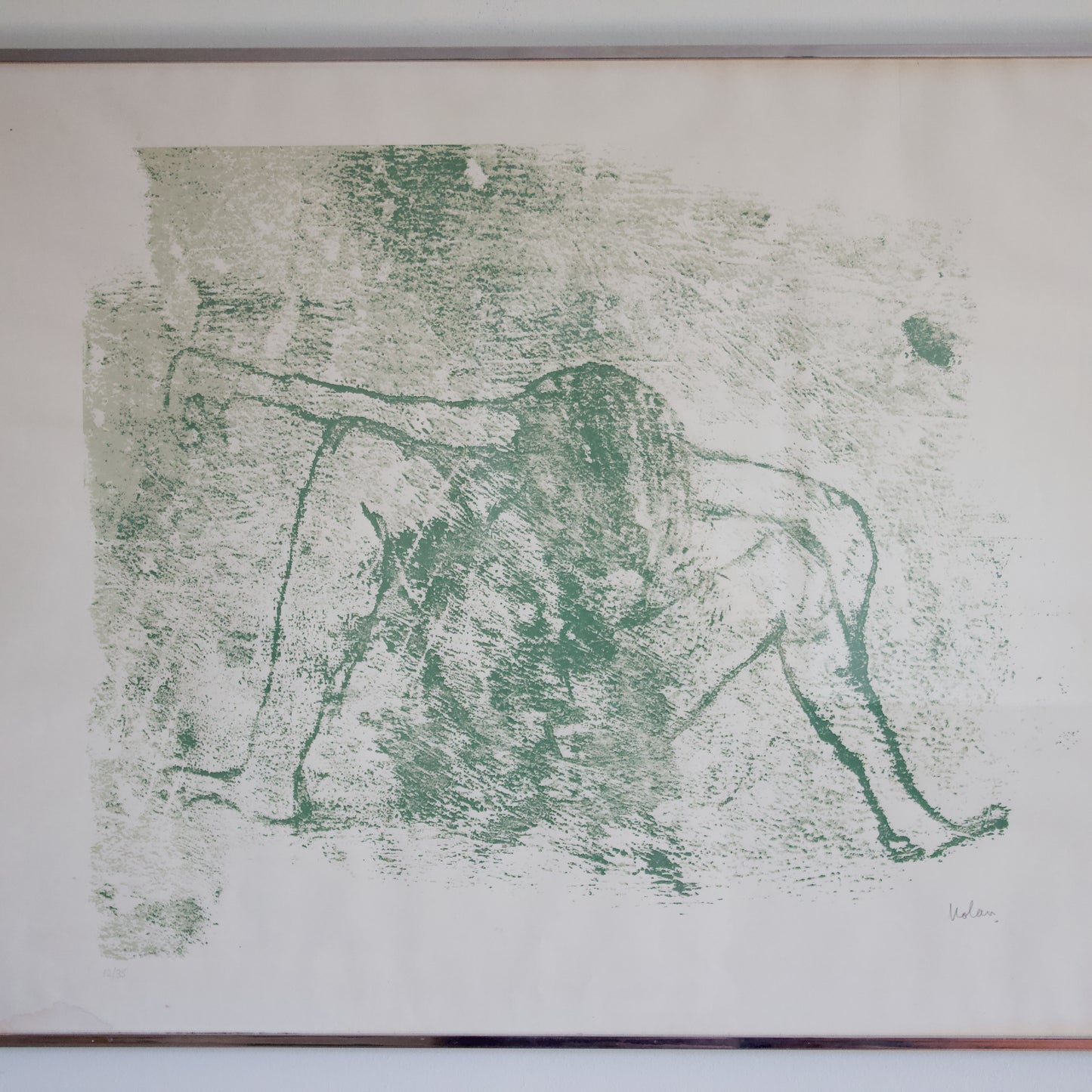 Rare Vintage Sidney Nolan (1917-1992) Screenprint 'Woman' Signed and Framed, Very Limited Edition 1960s