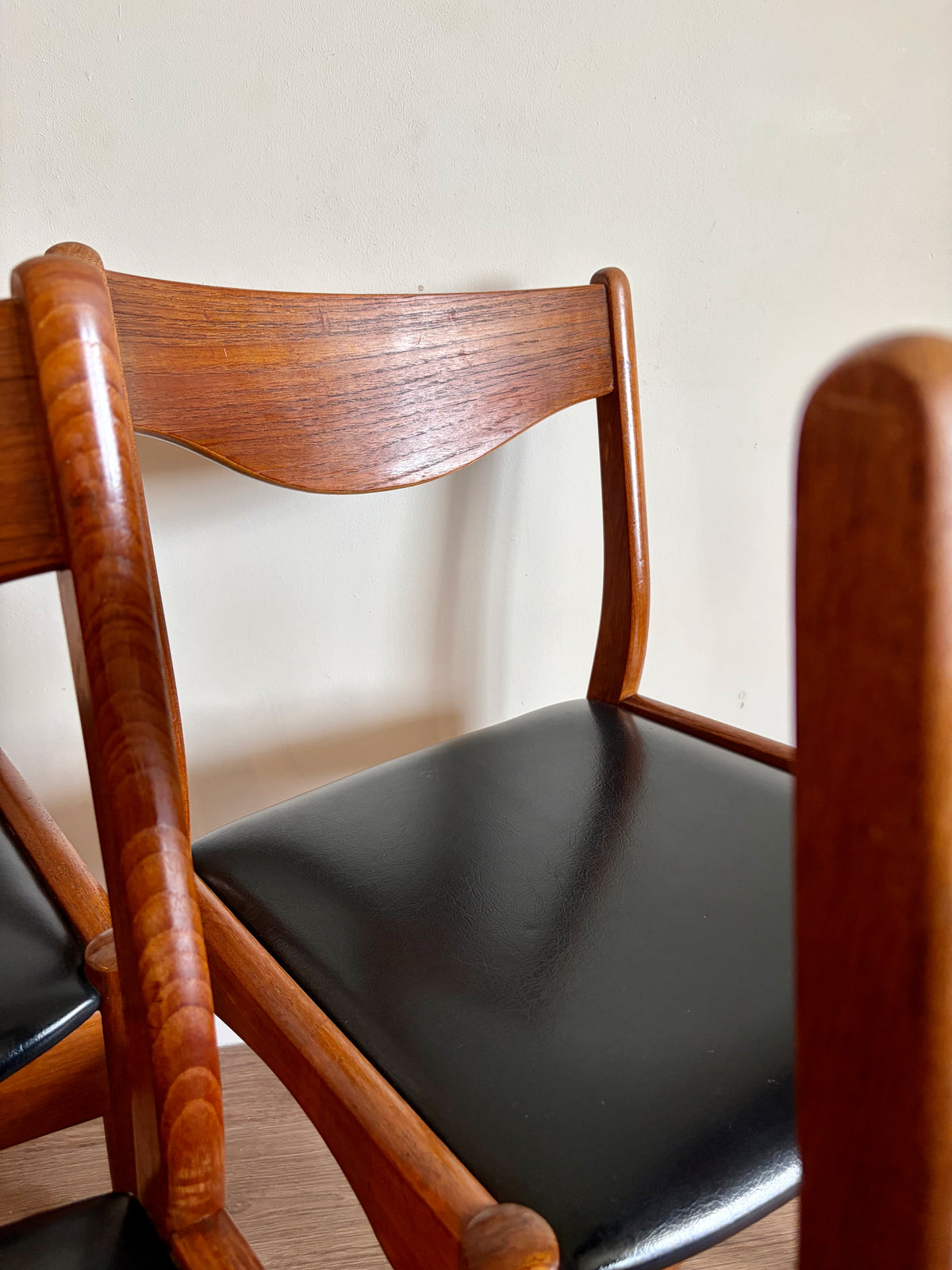 Six Danish Teak Dining Chairs for SL Møbler Mid-Century Modern Refurbished in Excellent Condition