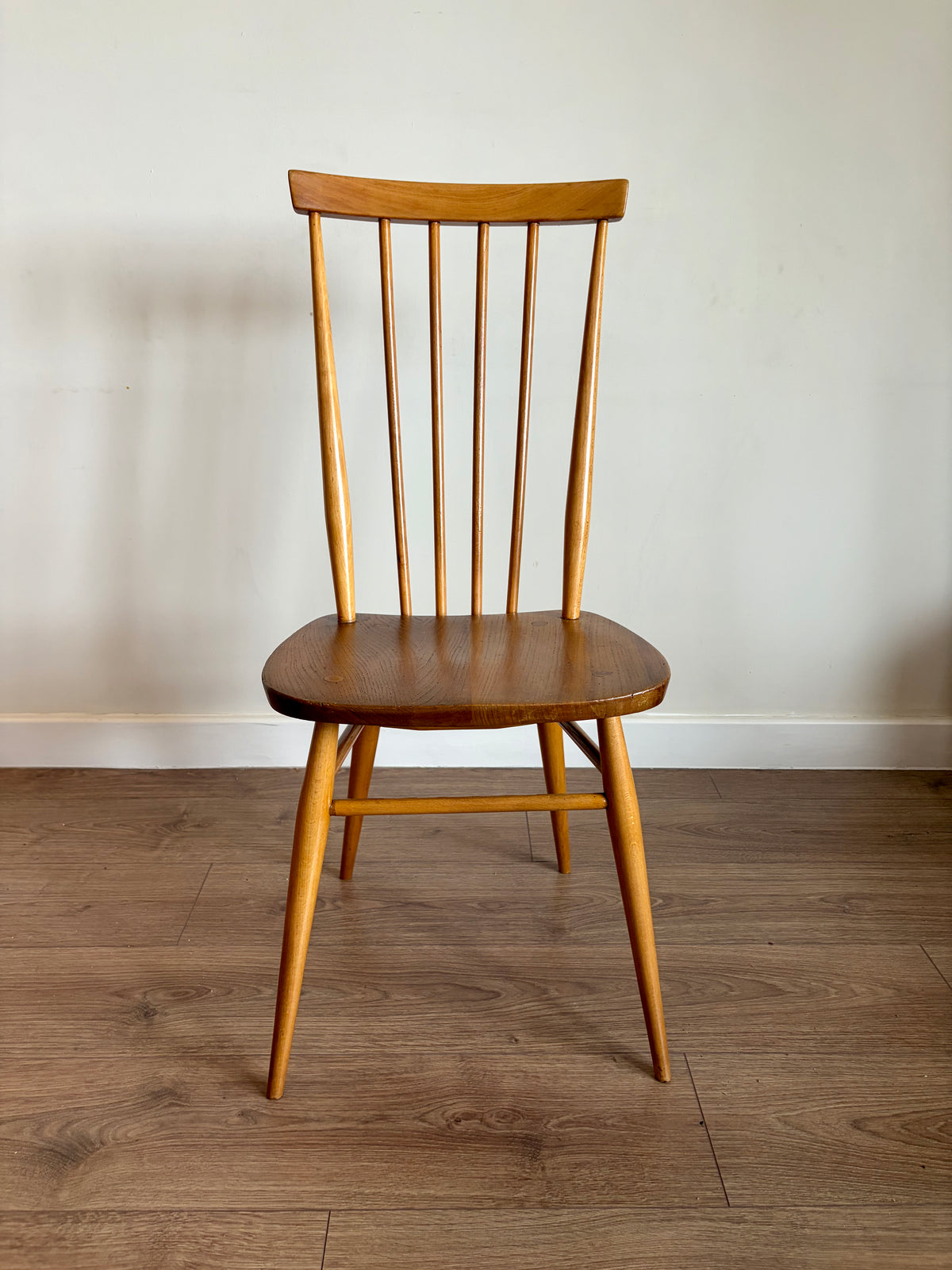 Two Ercol 608 Dining Chairs Mid-Century Modern Refurbished in Excellent Condition