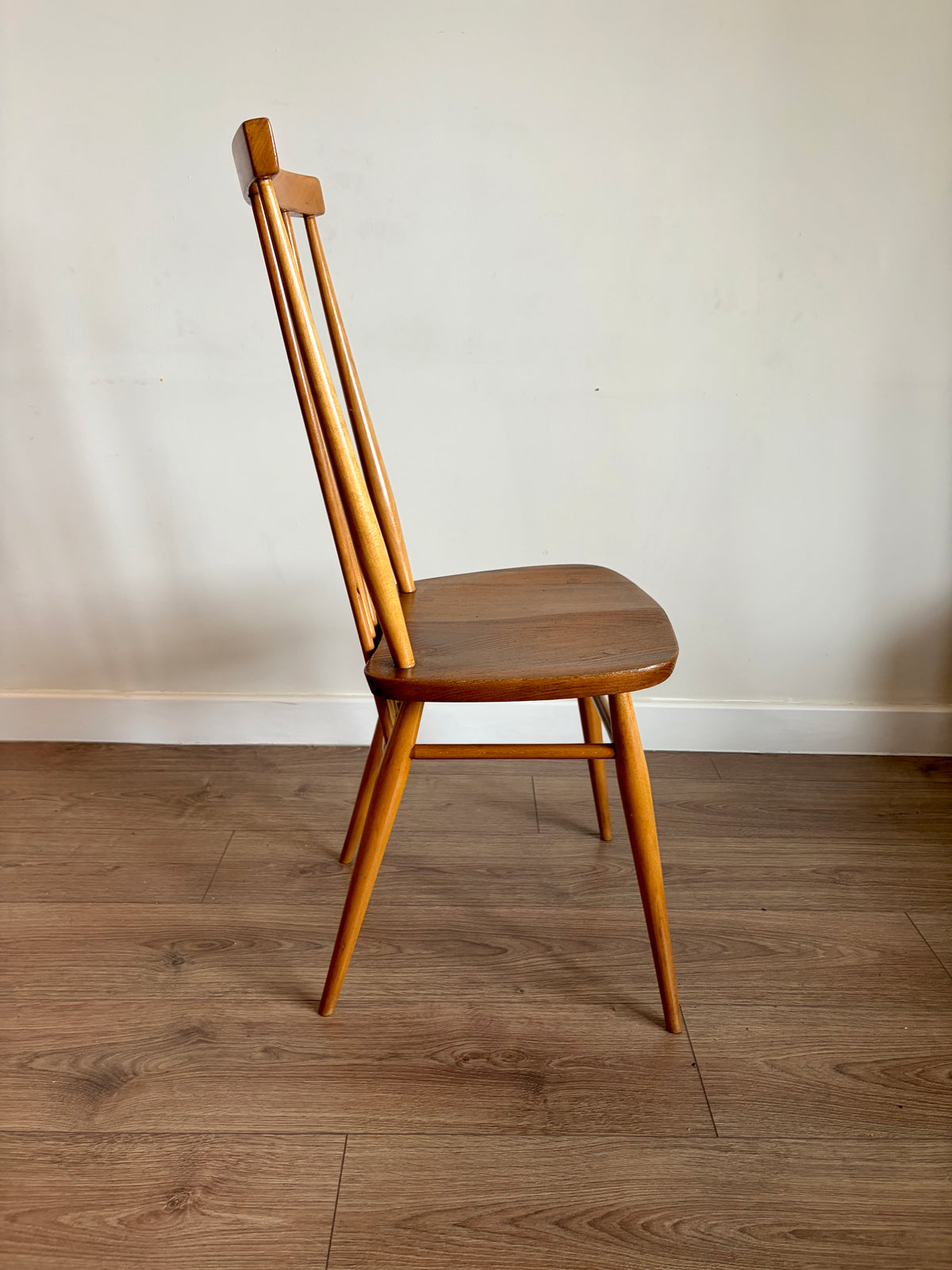Two Ercol 608 Dining Chairs Mid-Century Modern Refurbished in Excellent Condition