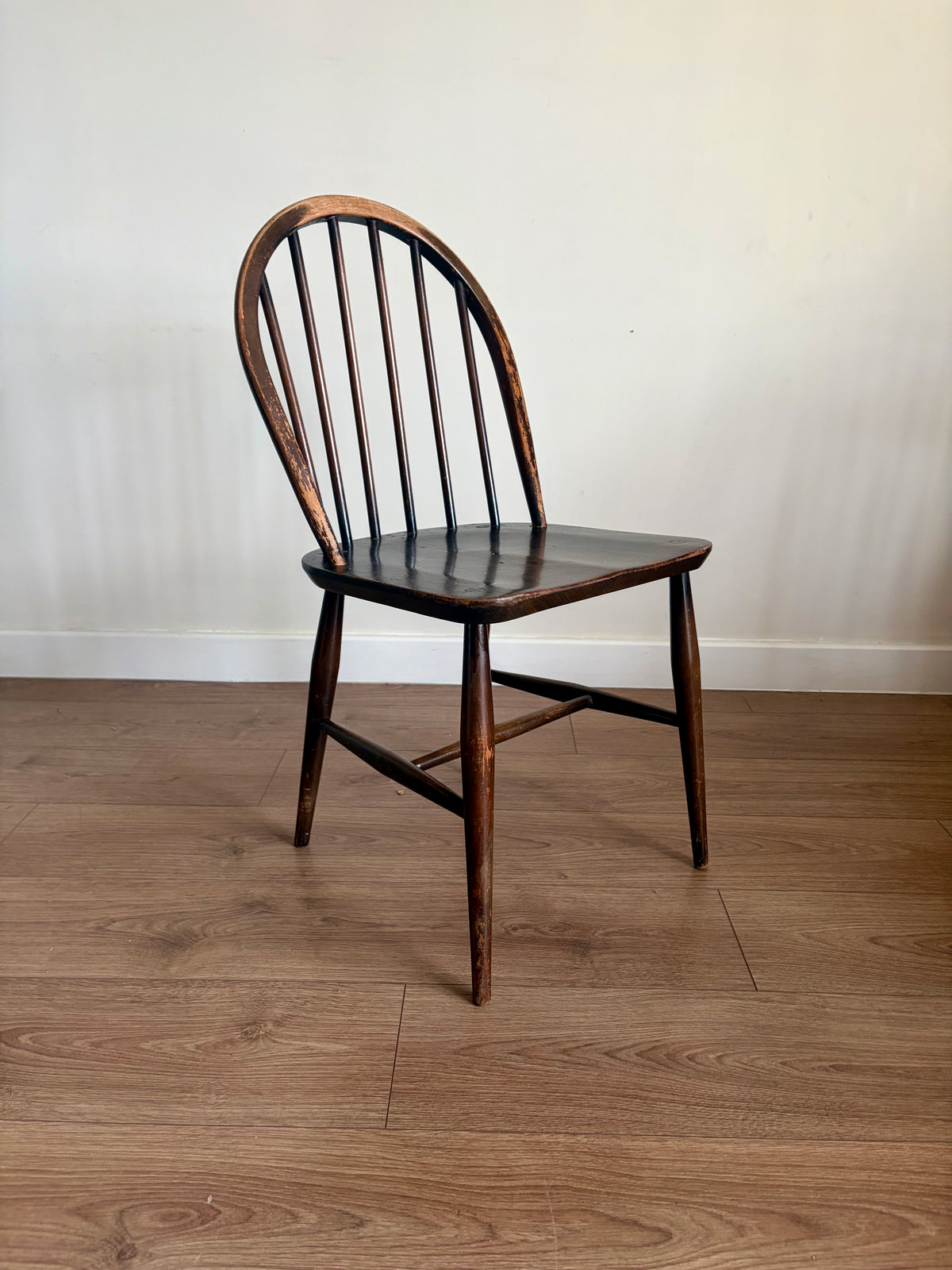 Four Ercol 370 Windsor Dining Chairs Mid-Century Modern Refurbished - Good Condition