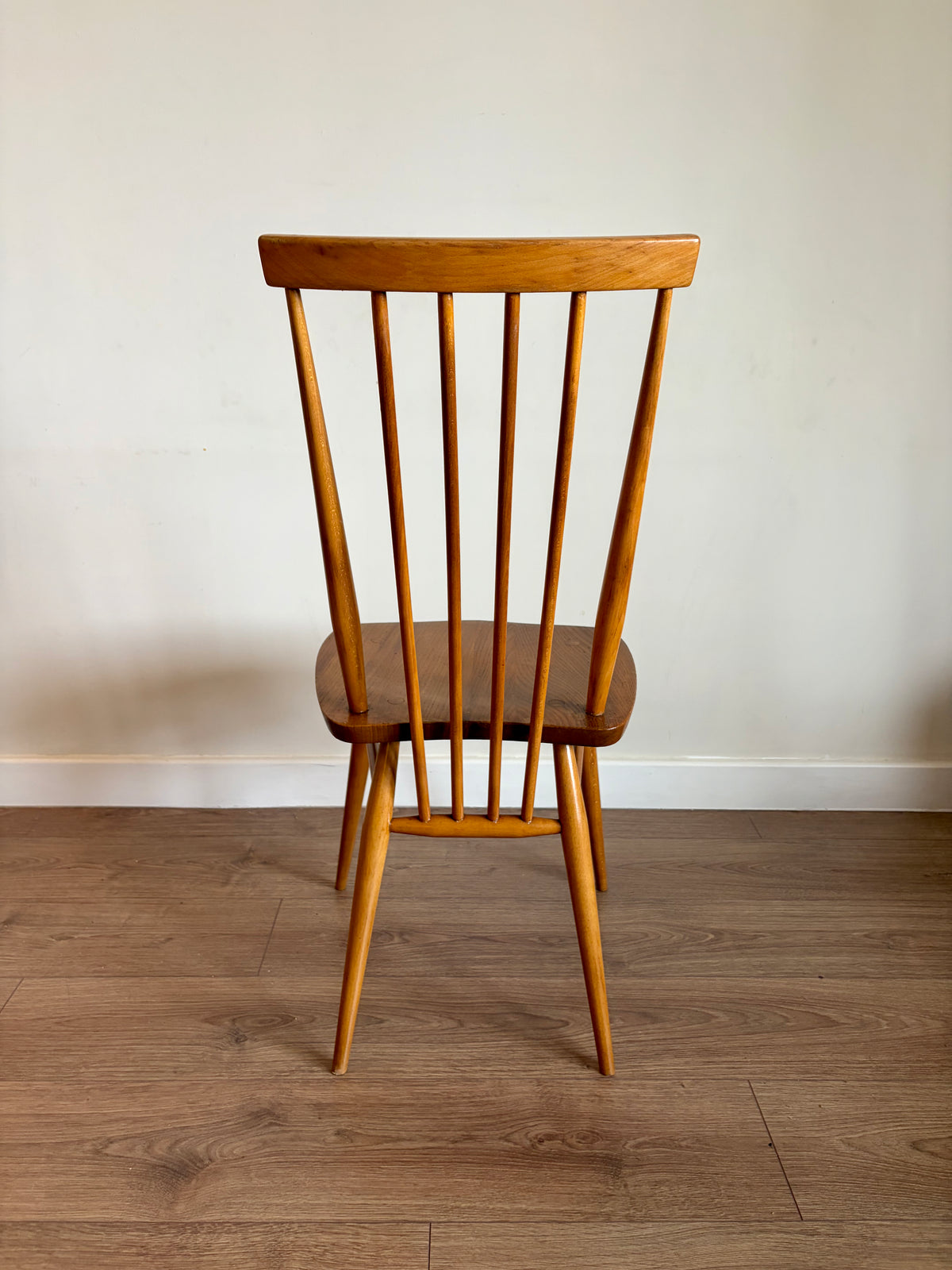 Two Ercol 608 Dining Chairs Mid-Century Modern Refurbished in Excellent Condition