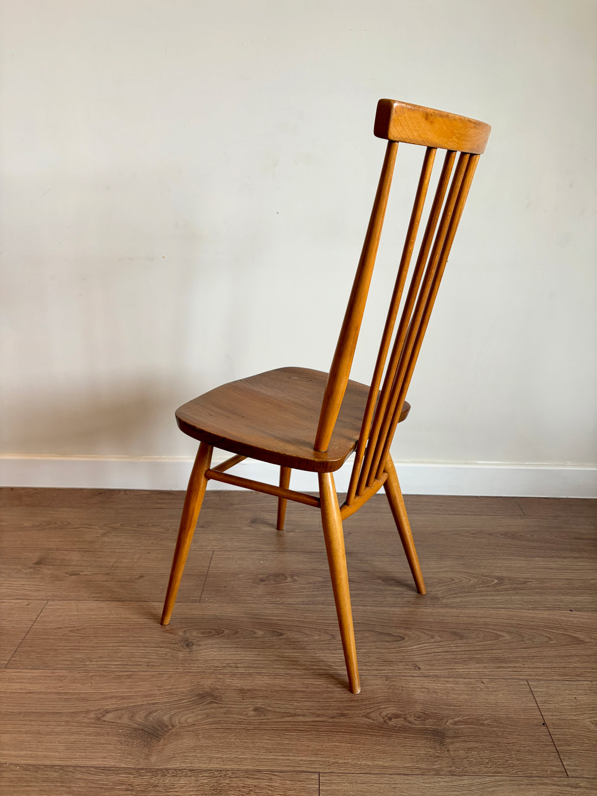 Two Ercol 608 Dining Chairs Mid-Century Modern Refurbished in Excellent Condition