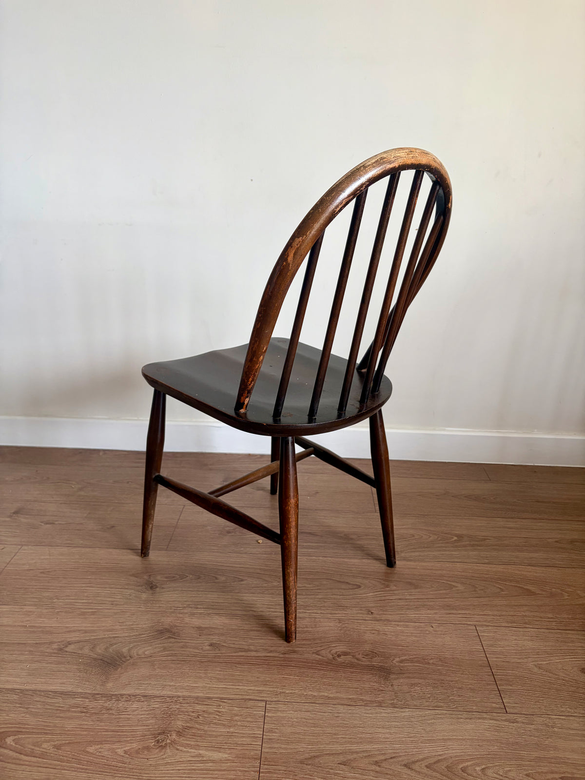 Four Ercol 370 Windsor Dining Chairs Mid-Century Modern Refurbished - Good Condition