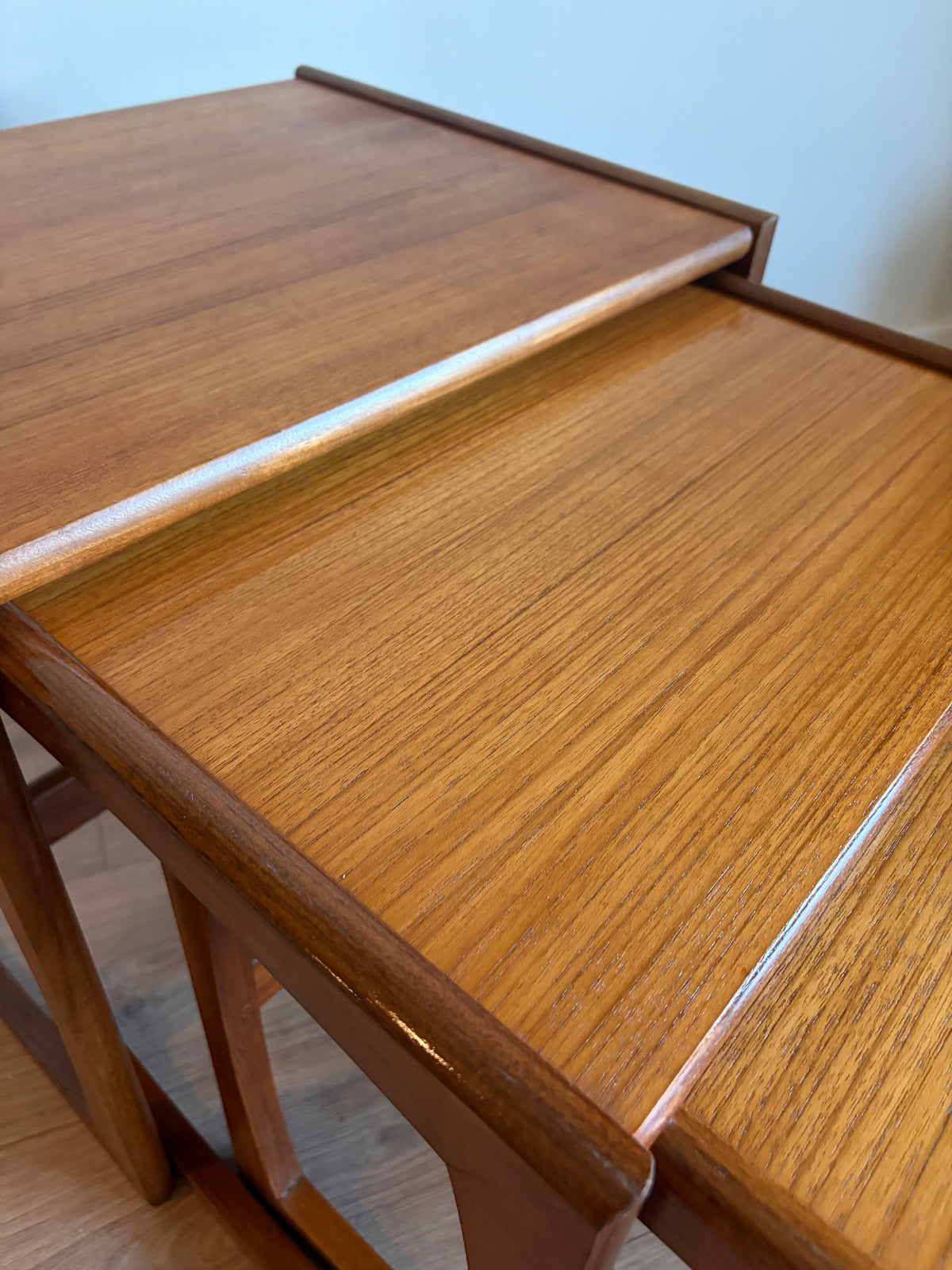 G-Plan Quadrille Teak Nest of Tables – Mid-Century Modern Refurbished in Excellent Condition