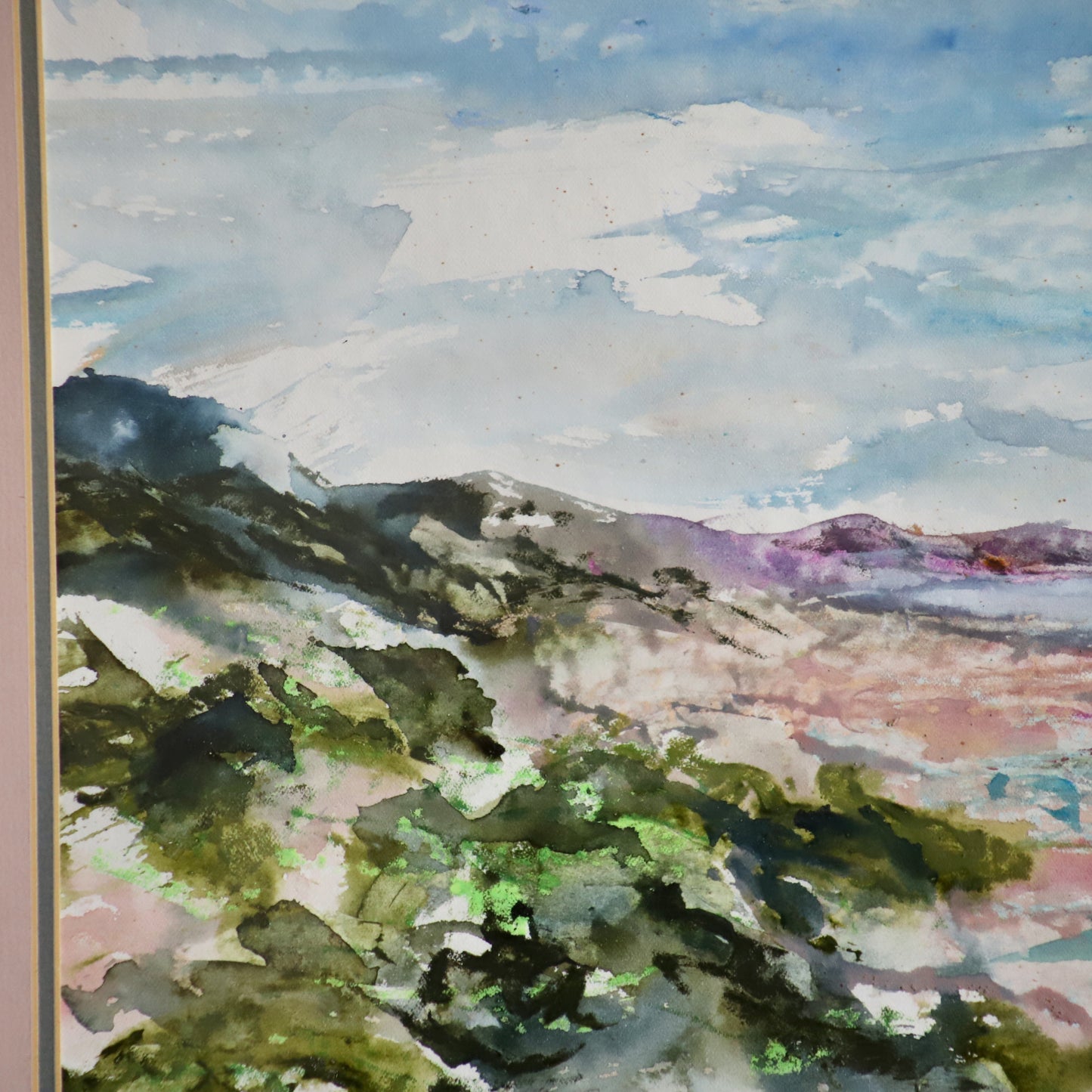 Painting of the Western Cape Coast (1994) by South African artist Alice Elahi (1926-2020) Framed and Signed