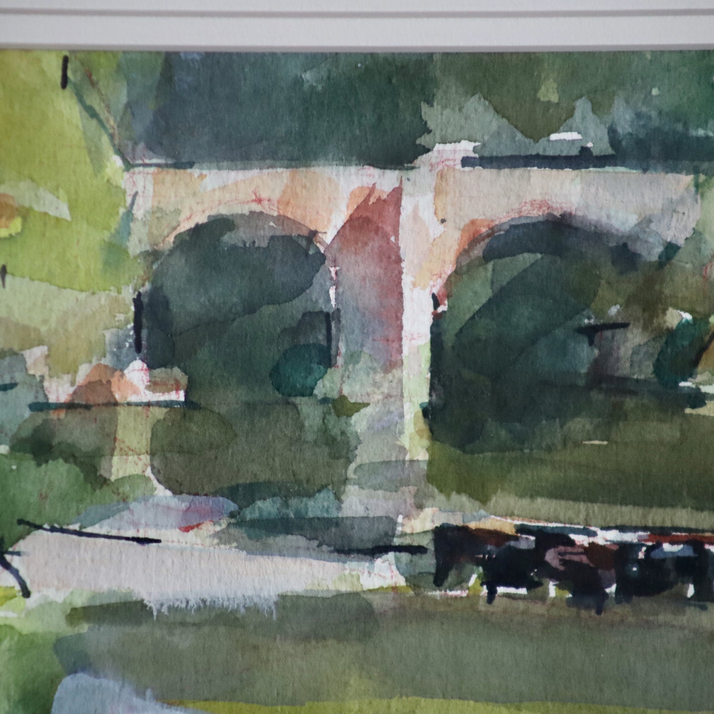 Watercolour of an English River (1994) by Roy Freer (1938-2021) Framed and Signed
