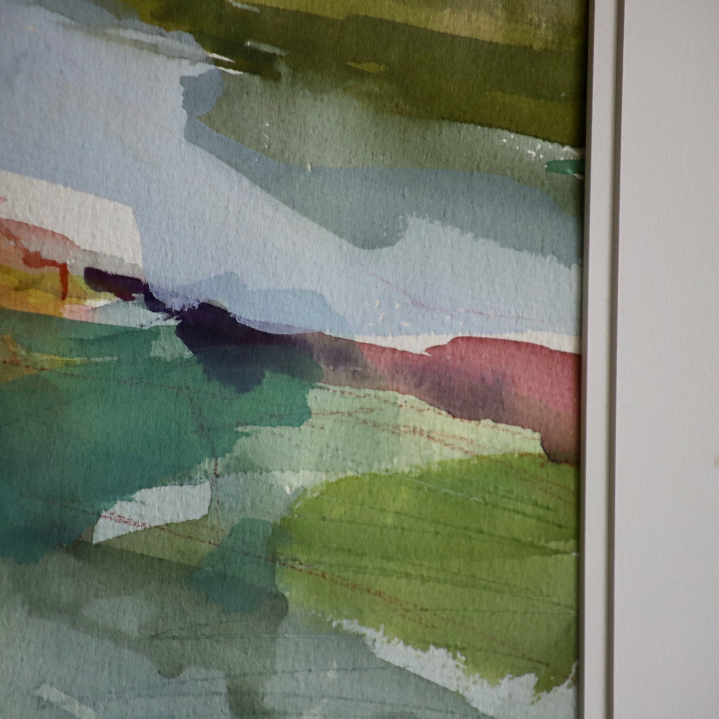 Watercolour of an English River (1994) by Roy Freer (1938-2021) Framed and Signed
