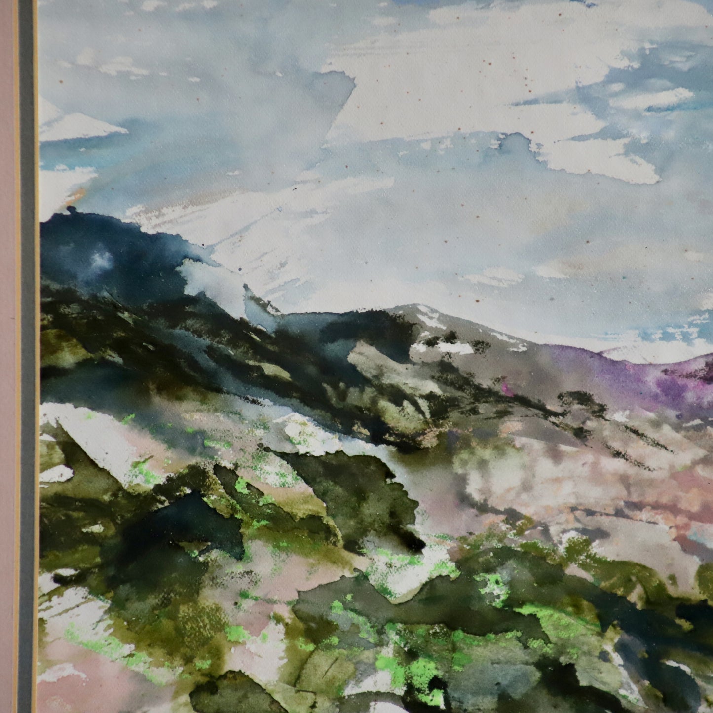 Painting of the Western Cape Coast (1994) by South African artist Alice Elahi (1926-2020) Framed and Signed