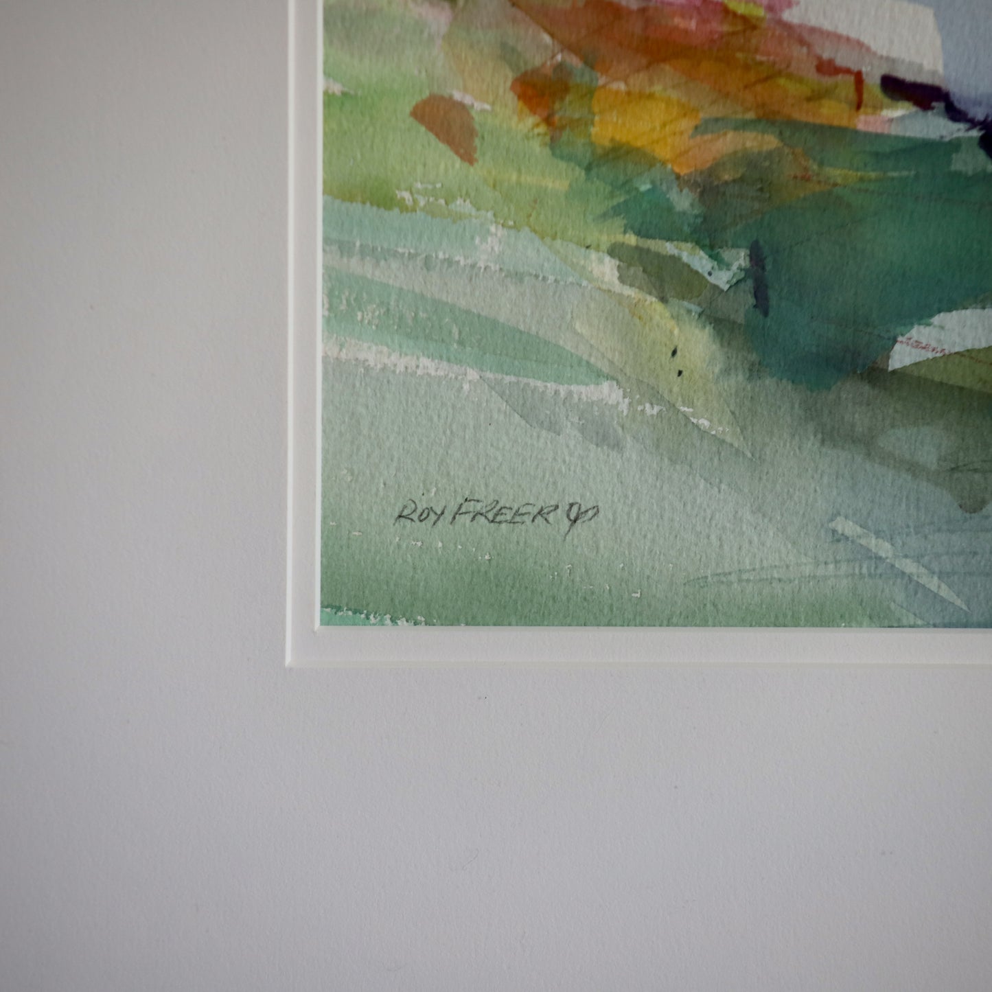 Watercolour of an English River (1994) by Roy Freer (1938-2021) Framed and Signed