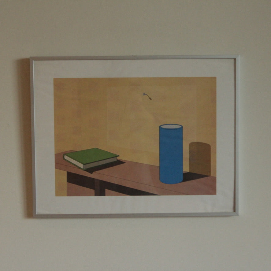 Vintage Original Screen Print by Jeffery Edwards (1945-) Titled 'Plagiarism' (1983)