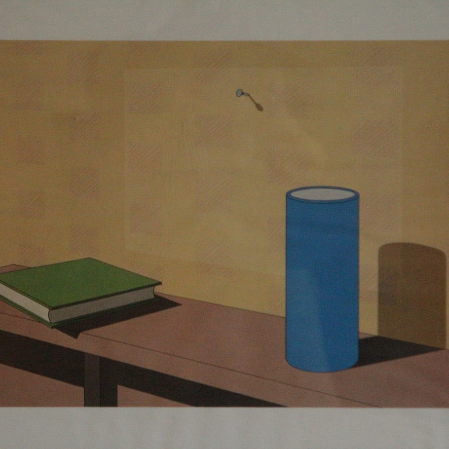Vintage Original Screen Print by Jeffery Edwards (1945-) Titled 'Plagiarism' (1983)