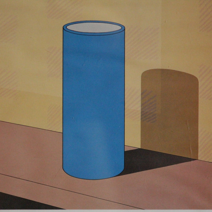 Vintage Original Screen Print by Jeffery Edwards (1945-) Titled 'Plagiarism' (1983)