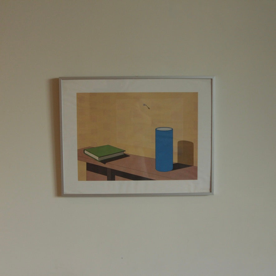 Vintage Original Screen Print by Jeffery Edwards (1945-) Titled 'Plagiarism' (1983)