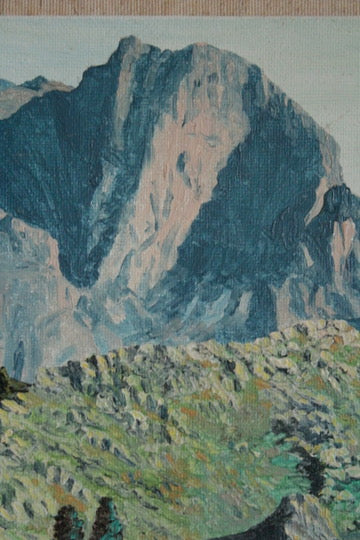 Oil Painting titled 'Homestead near Franschhoek' by A. Glasby Signed
