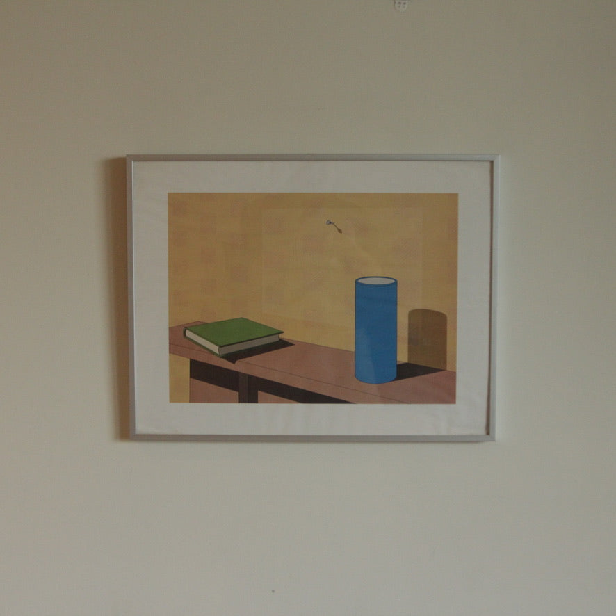 Vintage Original Screen Print by Jeffery Edwards (1945-) Titled 'Plagiarism' (1983)