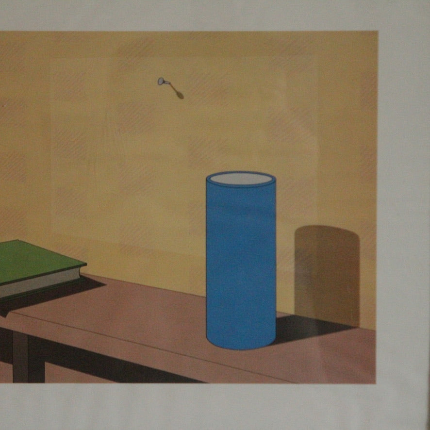 Vintage Original Screen Print by Jeffery Edwards (1945-) Titled 'Plagiarism' (1983)