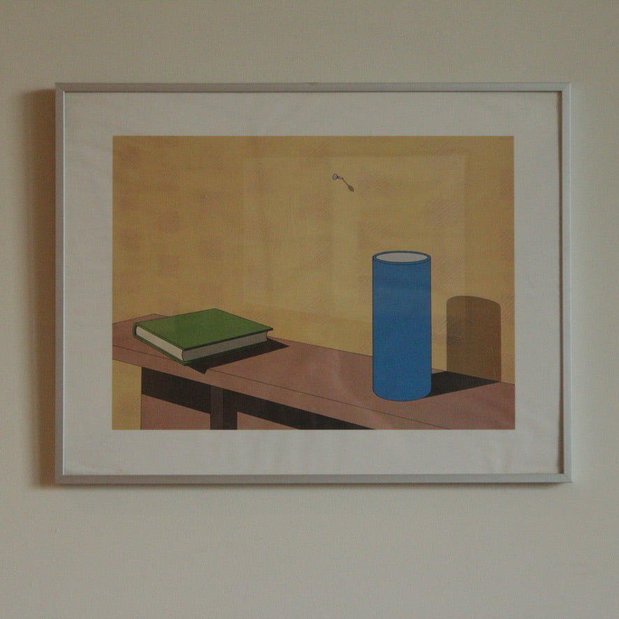 Vintage Original Screen Print by Jeffery Edwards (1945-) Titled 'Plagiarism' (1983)