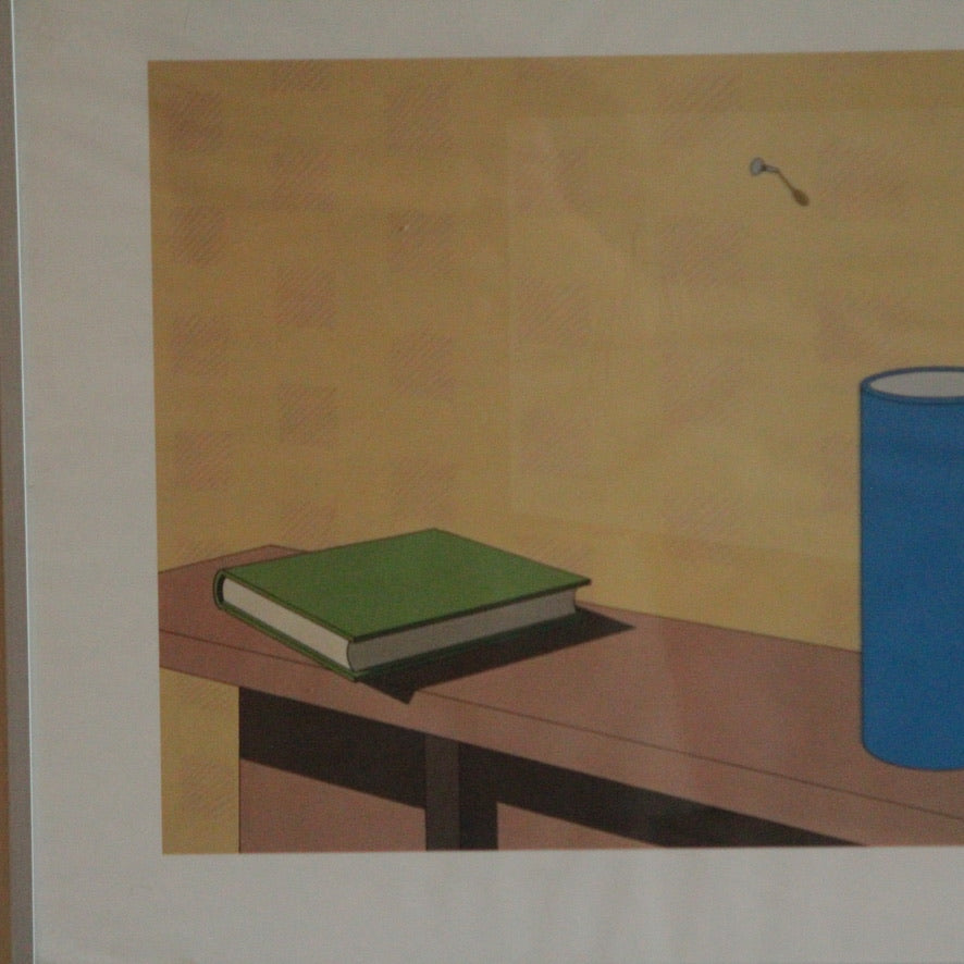 Vintage Original Screen Print by Jeffery Edwards (1945-) Titled 'Plagiarism' (1983)