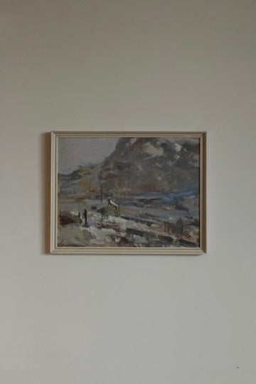 Oil painting of a Mountain Landscape Untitled by William B Dealtry Signed 20th century
